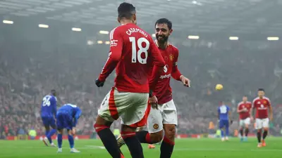 فرحة لاعو مانشستر يونايتد بالفوز على ليستر
