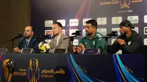 إيفان توني في المؤتمر الصحفي للأهلي السعودي قبل لقاء النصر