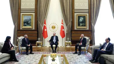 لقاء رجب طيب أردوغان مع حزب "الديمقراطية والمساواة للشعوب"،
