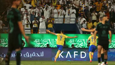 كريستيانو رونالدو في مباراة سابقة بين النصر والأهلي