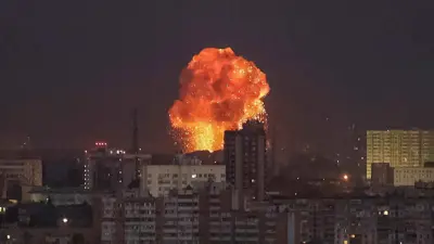 قصف روسي يستهدف كييف
