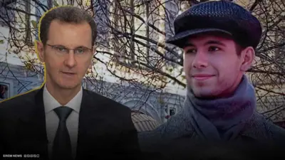بشار الأسد ونجله حافظ الأسد