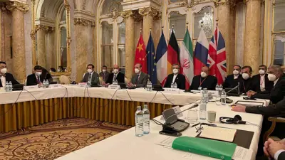 جانب من المفاوضات النووية غير المباشرة بين إيران والقوى الغربية