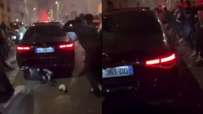 صورة من فيديو عملية الدهس في باريس