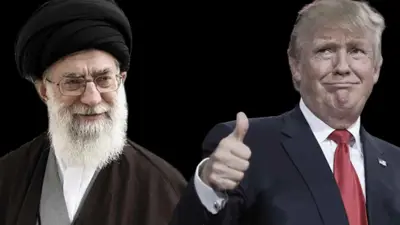 دونالد ترامب وعلي خامنئي