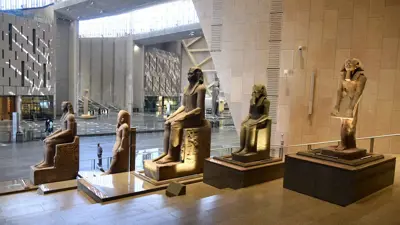 من داخل المتحف المصري الكبير