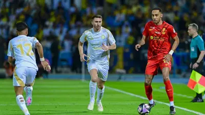 من مباراة النصر والقادسية