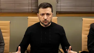 الرئيس الأوكراني فولوديمير زيلينسكي