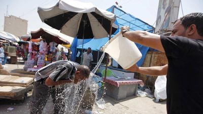 درجات الحرارة في العراق تصل إلى مستويات قياسية
