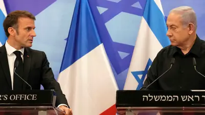 بنيامين نتنياهو وإيمانويل ماكرون