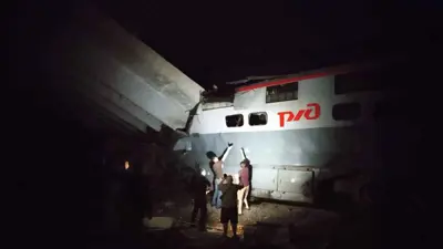 من موقع الحادث في بريانسك الروسية