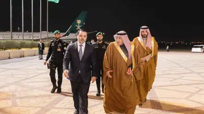 الشيباني لدى وصوله السعودية