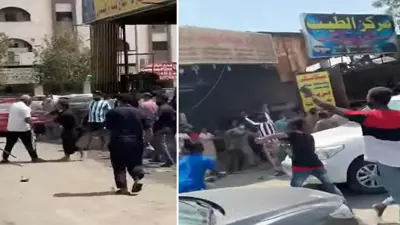 بالفيديو.. مشاجرة عنيفة بالعصي والحديد بين وافدين في جدة