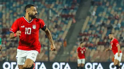 محمد صلاح مع منتخب مصر أمام موريتانيا