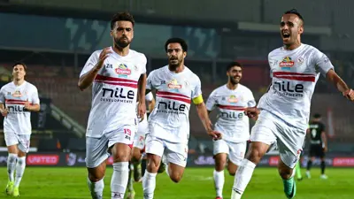 عبد الله السعيد يحتفل بهدفه في البنك الأهلي