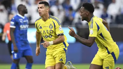 رونالدو في مباراة النصر والهلال
