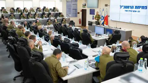 زامير يتحدث خلال اجتماع التقييم الإسرائيلي
