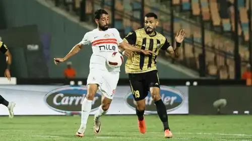 عدي الدباغ في مباراة الزمالك والمقاولون العرب