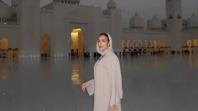 جورجينا في مسجد الشيخ زايد الكبير