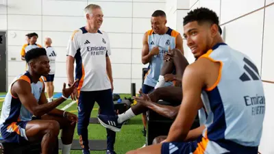 مبابي في تدريبات ريال مدريد