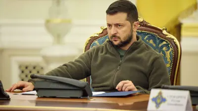 الرئيس الأوكراني فولوديمير زيلينسكي