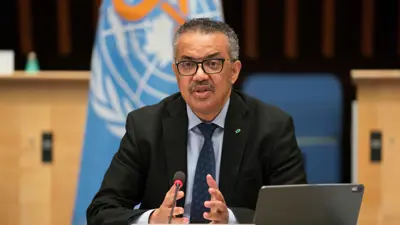 المدير العام لمنظمة الصحة العالمية تيدروس أدهانوم غيبريسوس