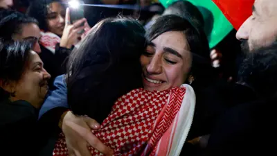 من عملية إطلاق أسرى فلسطينيين في نوفمبر الماضي