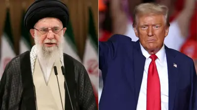 دونالد ترامب وعلي خامنئي
