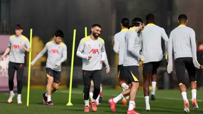 محمد صلاح في تدريبات ليفربول