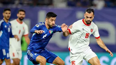مباراة الكويت والأردن في تصفيات كأس العالم 2026