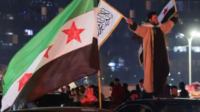 من الاحتفالات بعد الاتفاق مع قسد الشهر الماضي