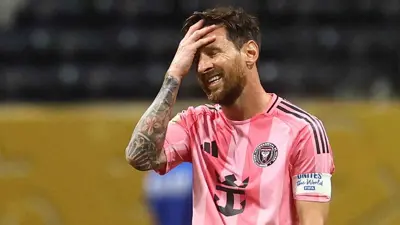 ميسي في مباراة باريس سان جيرمان وإنتر ميامي