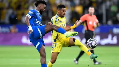 مباراة  الهلال والنصر بالدوري السعودي