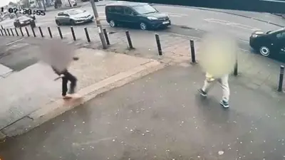 مقطع من موقع الحادث في بيرمنغهام