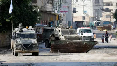آليات عسكرية إسرائيلية في الضفة الغربية