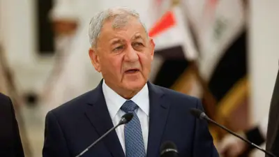 الرئيس العراقي عبد اللطيف رشيد  