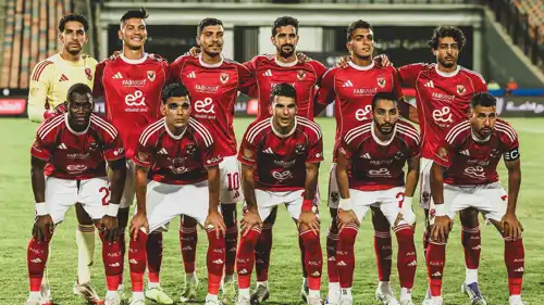  لاعبي الأهلي قبل مباراة فاركو