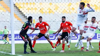 من مباراة الزمالك وفاركو