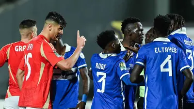 أشرف داري من مباراة الأهلي والهلال السوداني