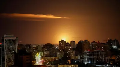 غارة روسية على كييف