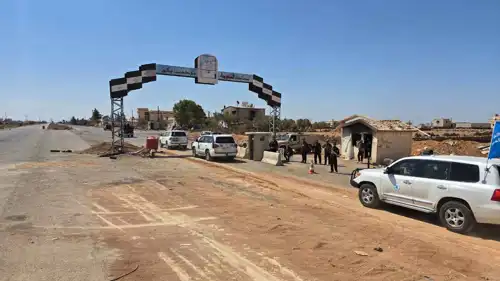 قافلة مساعدات أممية قادمة من دمشق إلى السويداء