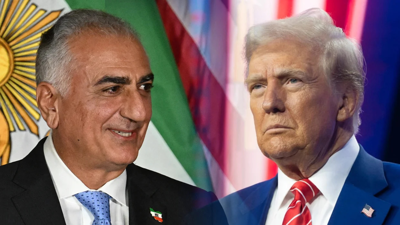  رضا بهلوي والرئيس الأمريكي دونالد ترامب