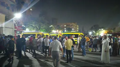 ضحايا في انهيار مبنى بمصر