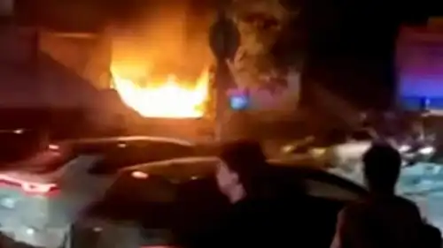 موقع المنزل الذي حدث فيه الانفجار